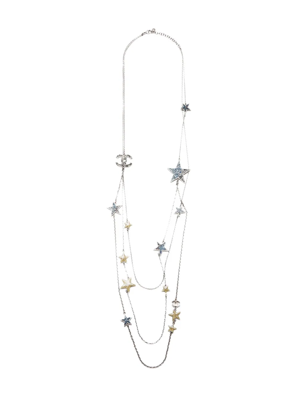 CHANEL Pre-Owned 2008 CC-logo necklace - シルバートーン CHANEL Pre-Owned 2008 CC-logo necklace - シルバートーン