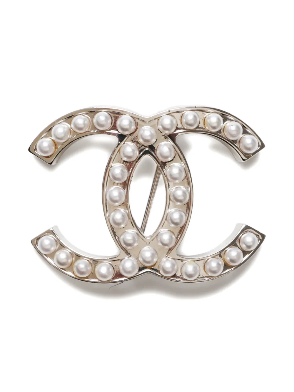 Pre-owned Chanel 2005 Interlocking Cc Brooch