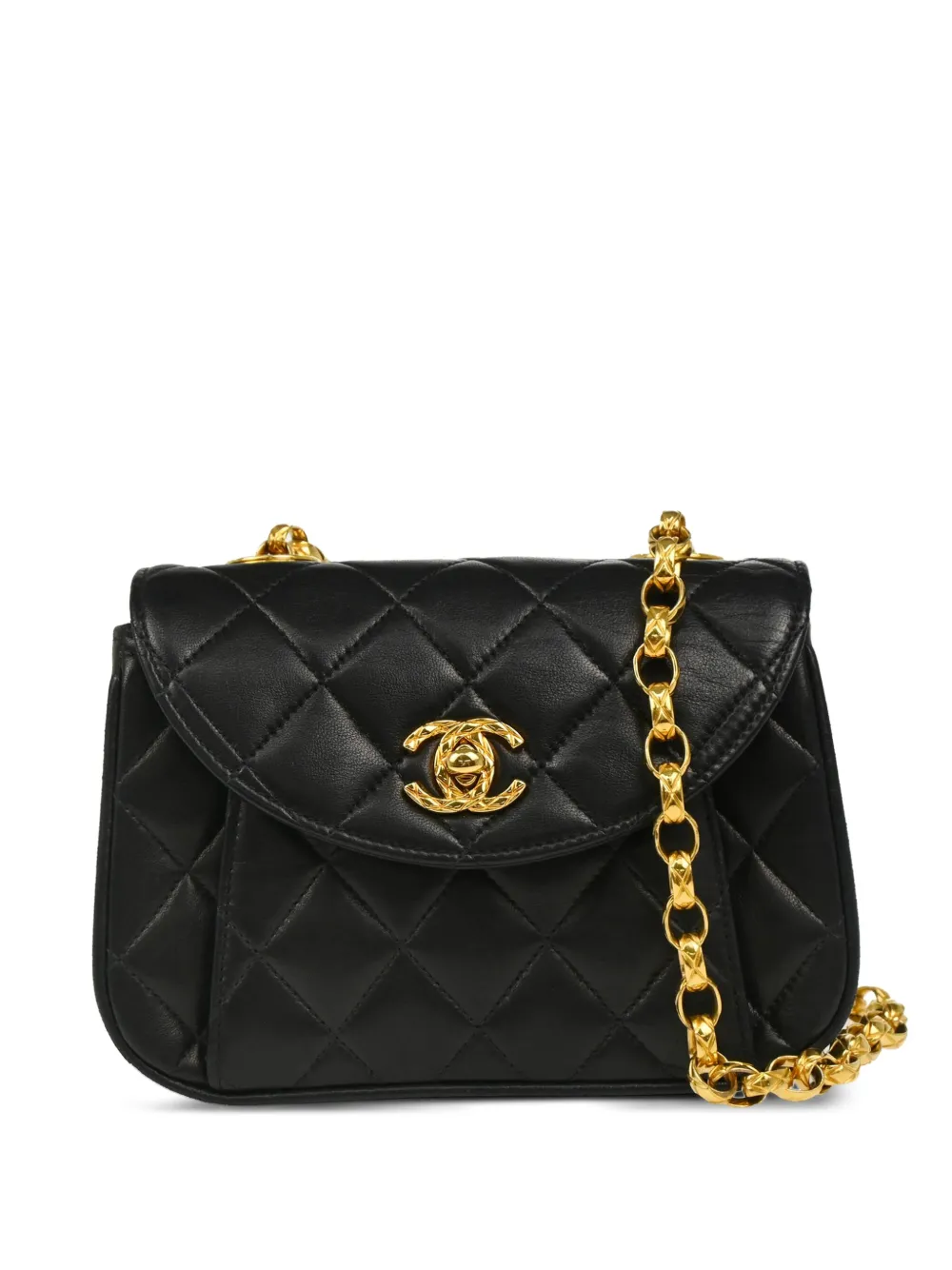 CHANEL Pre-Owned 1992 diamond-quilted mini bag | Black | Image 1