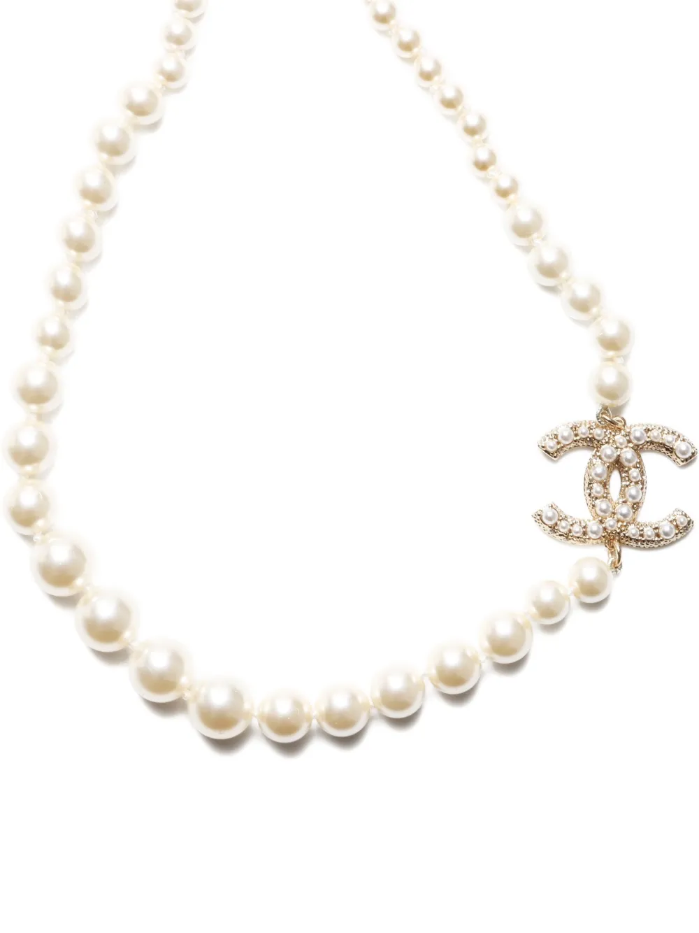 CHANEL Pre-Owned collar con perlas artificiales 2023 | Image 2