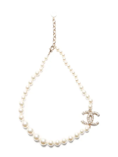 CHANEL Pre-Owned Collana con perle sintetiche 2023