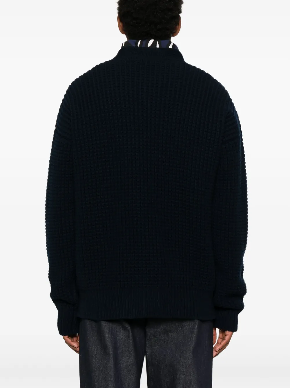 Jil Sander Vest met V-hals Blauw