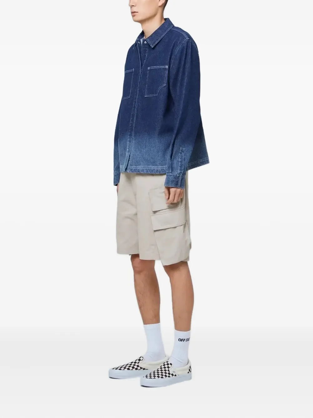  Off Duty Ombre Denim Jacket - Blue 