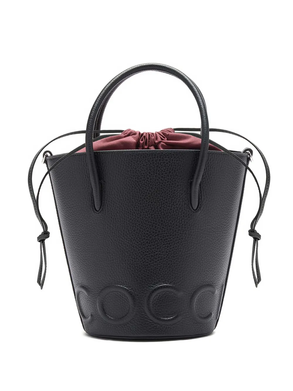 Coccinelle Myrtha Maxi bucket-tas met logo Zwart