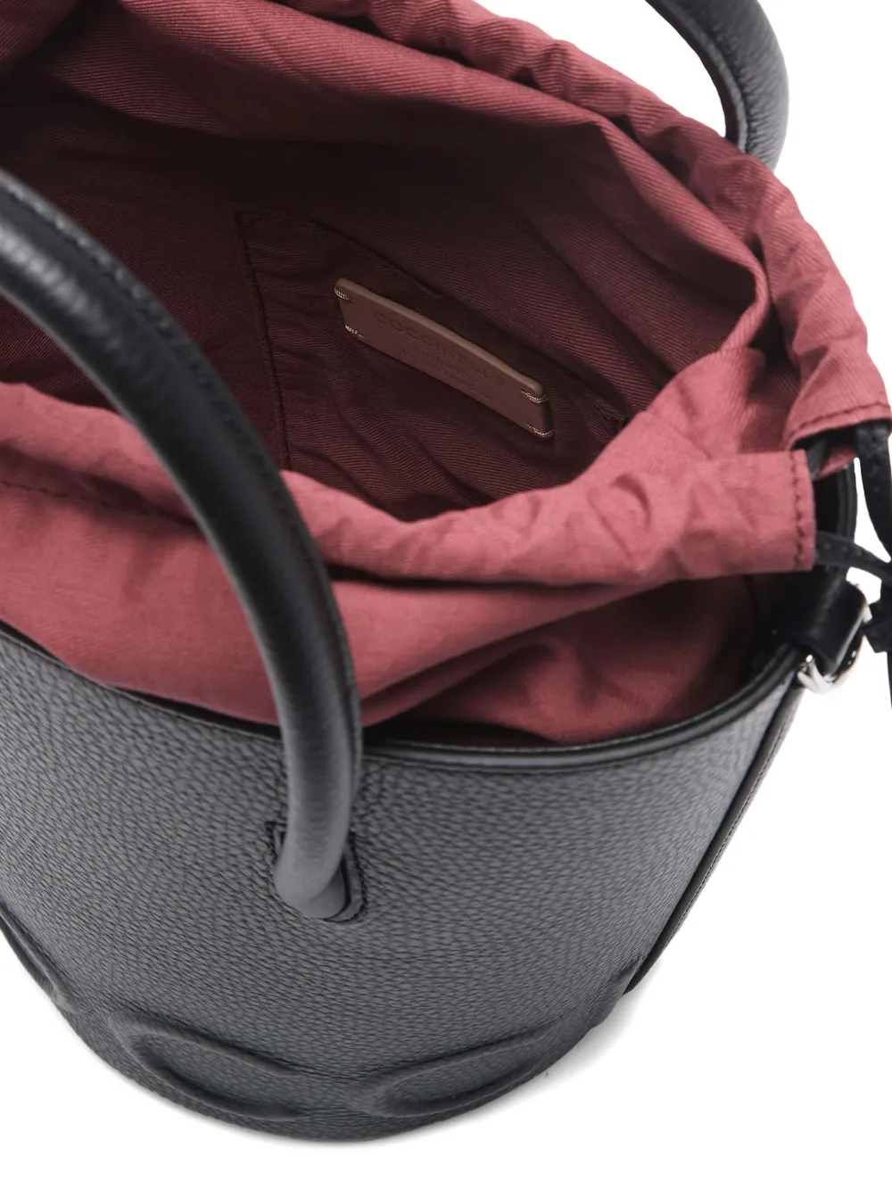 Coccinelle Myrtha Maxi bucket-tas met logo Zwart