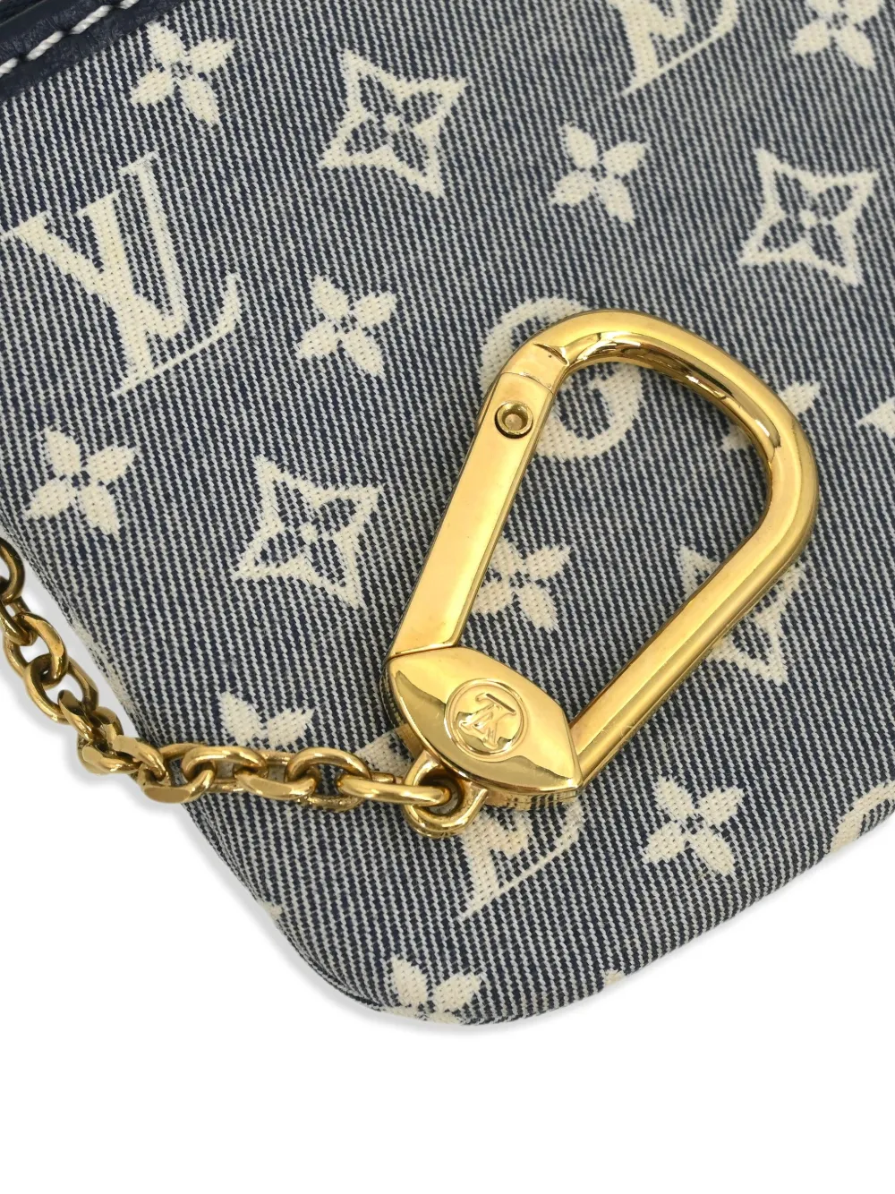Pre-owned Louis Vuitton Monogram Canvas Coin Purse In Blue