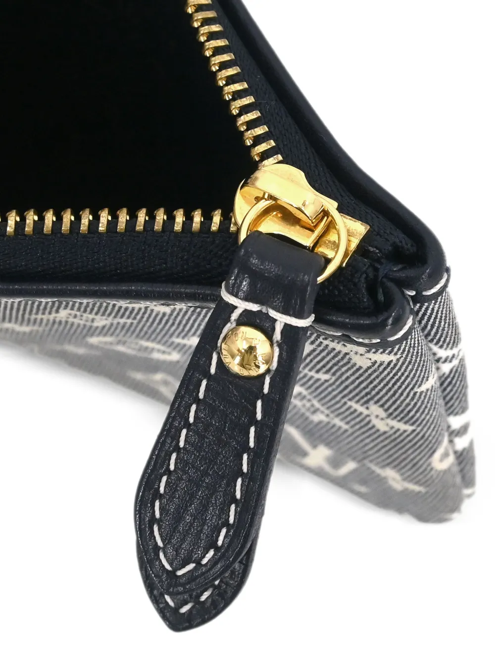 Pre-owned Louis Vuitton Monogram Canvas Coin Purse In Blue
