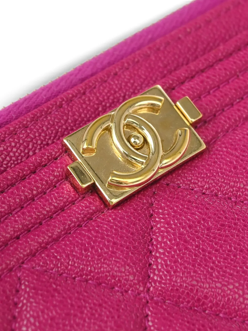 Pre-owned Chanel 2019 Boy Zip Wallet