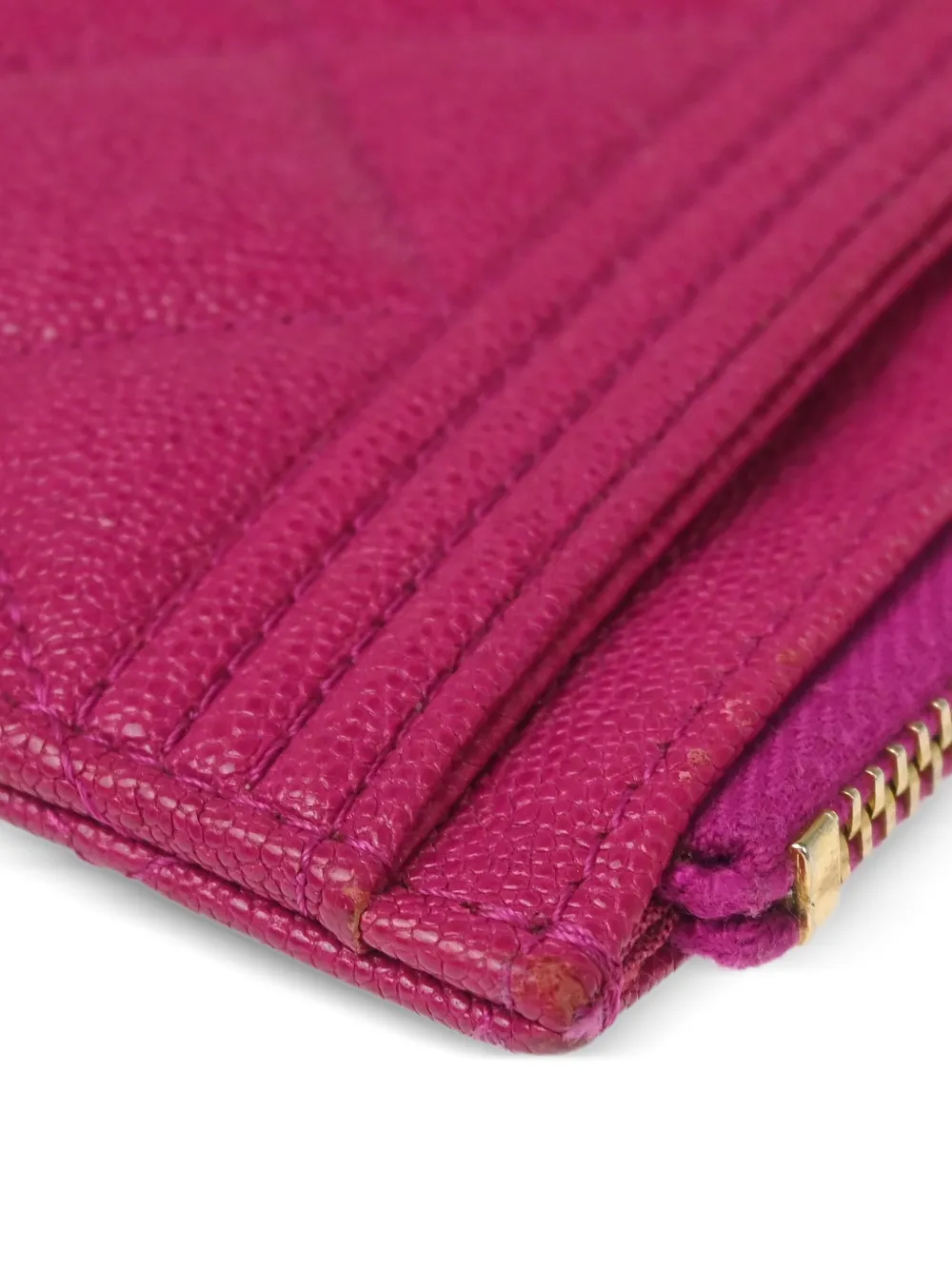 Pre-owned Chanel 2019 Boy Zip Wallet
