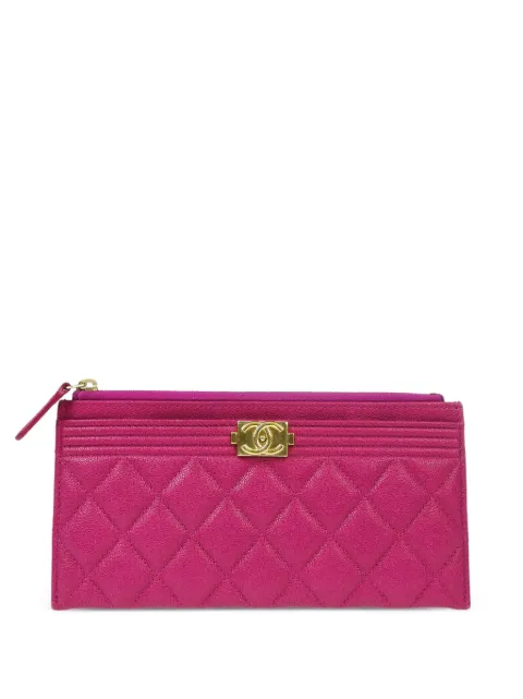 CHANEL Pre-Owned 2019 Boy zip wallet