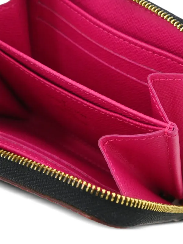 Louis Vuitton Pre-Owned Monogram Print Compact Wallet Black FARFETCH IN