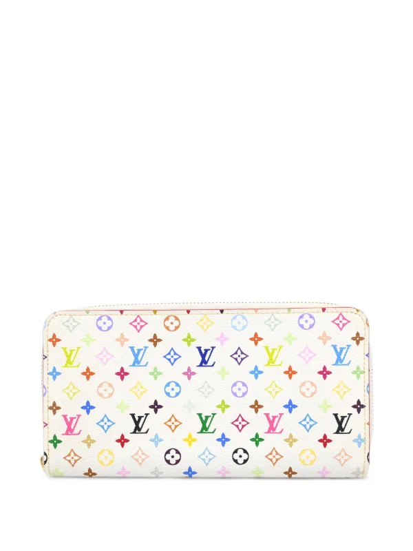 Louis Vuitton Pre-Owned Monogram Patterned Leather Wallet | White