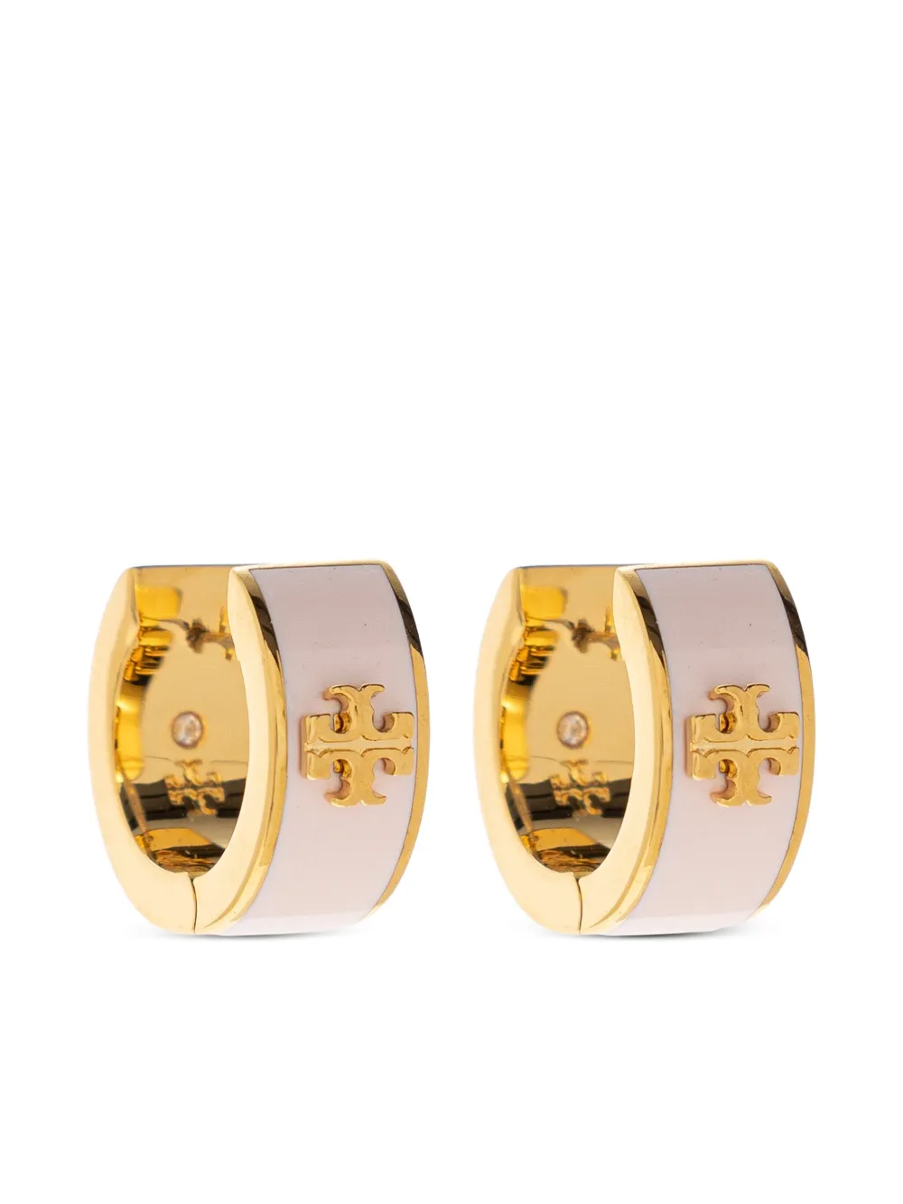 Tory Burch Kira Huggie ピアス - ゴールドトーン Tory Burch Kira Huggie ピアス - ゴールドトーン