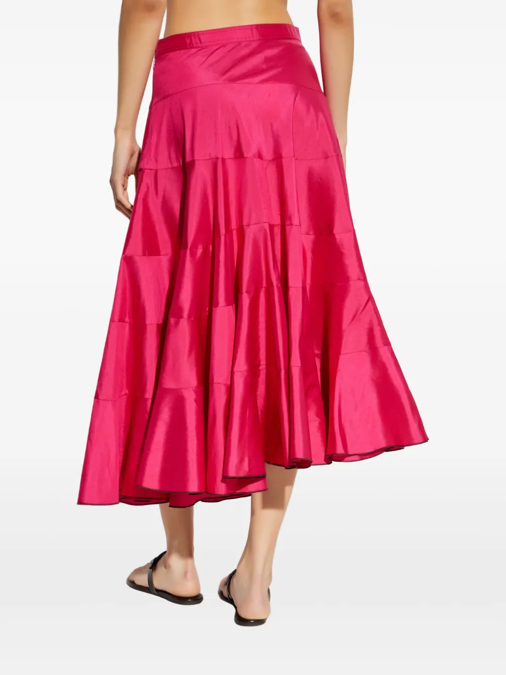 Tory Burch Zijden midi-rok Roze