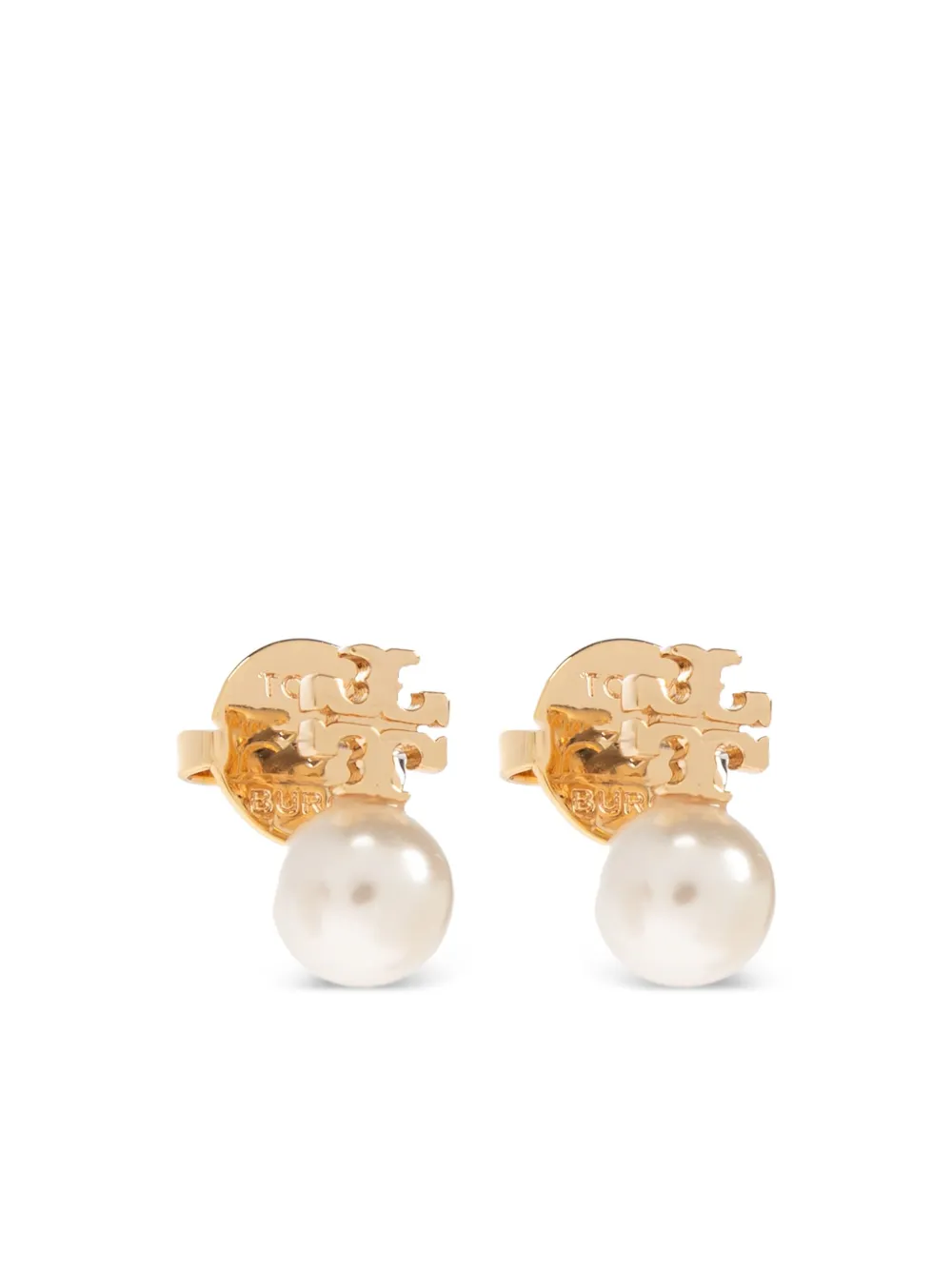 Tory Burch Pearl stud earrings - ゴールドトーン Tory Burch Pearl stud earrings - ゴールドトーン