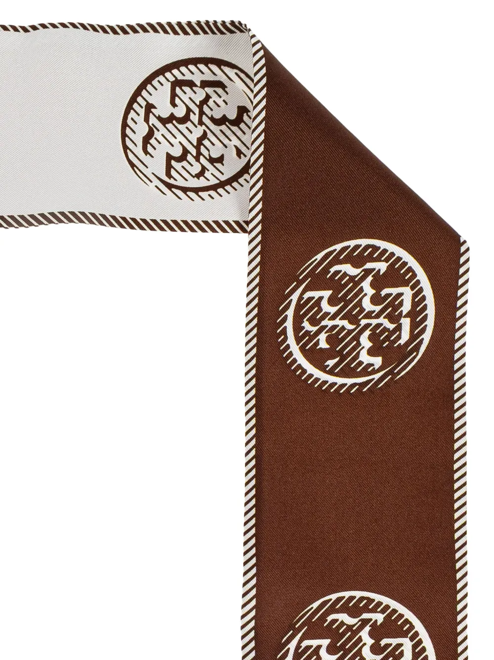 Tory Burch Sjaal met monogram Bruin