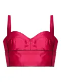 Tory Burch silk cropped top - Pink
