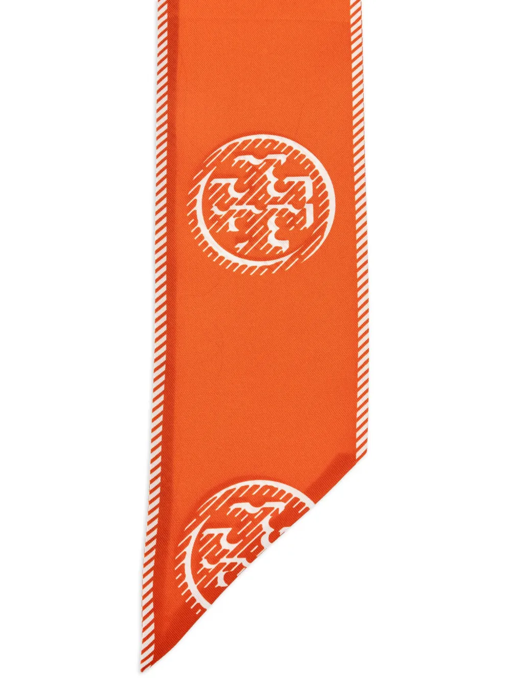 Tory Burch printed silk neck scarf - Oranje