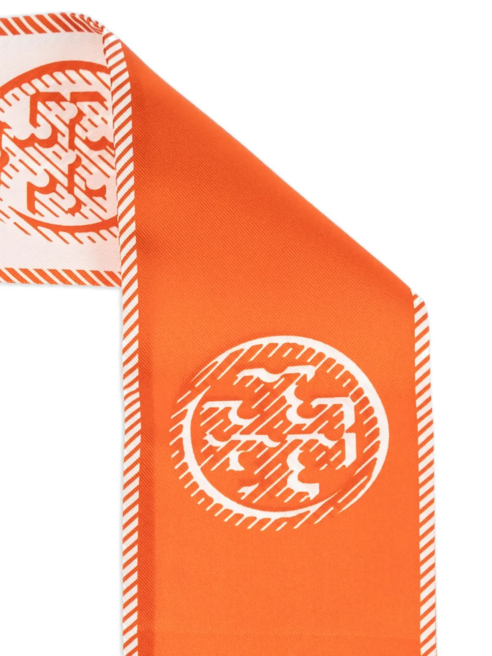Tory Burch Zijden sjaal met print Oranje