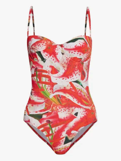 Tory Burch traje de baño con estampado floral