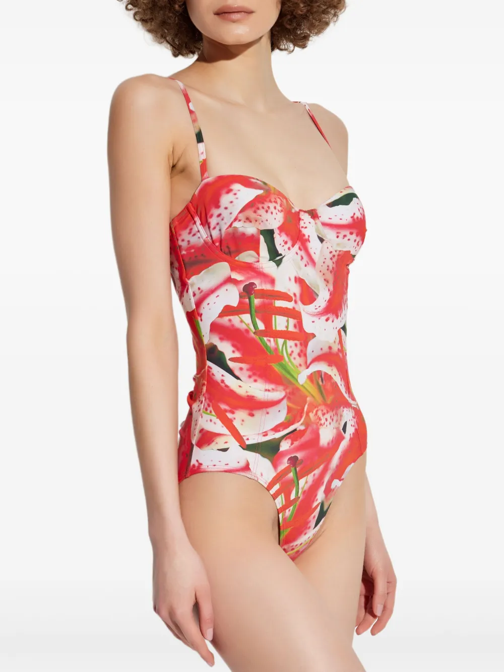 Tory Burch Badpak met bloemenprint Roze