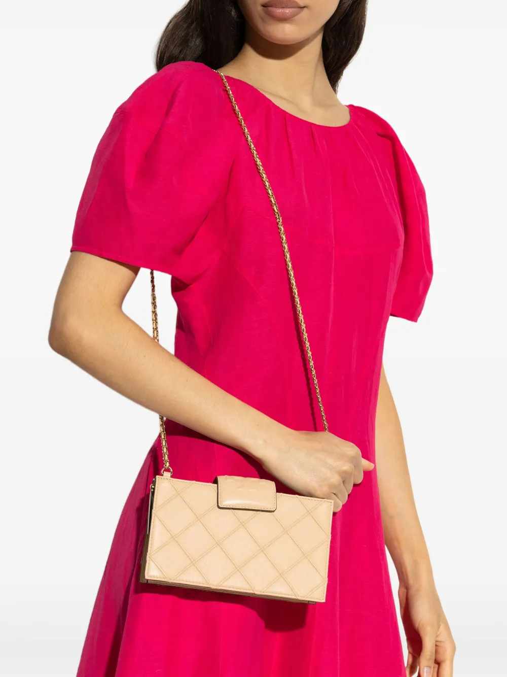 Tory Burch Fleming clutch Beige
