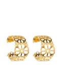 Kate Spade Flower Lace hoop earrings - Gold