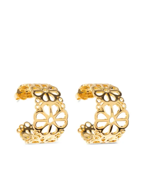 Kate Spade Flower Lace hoop earrings