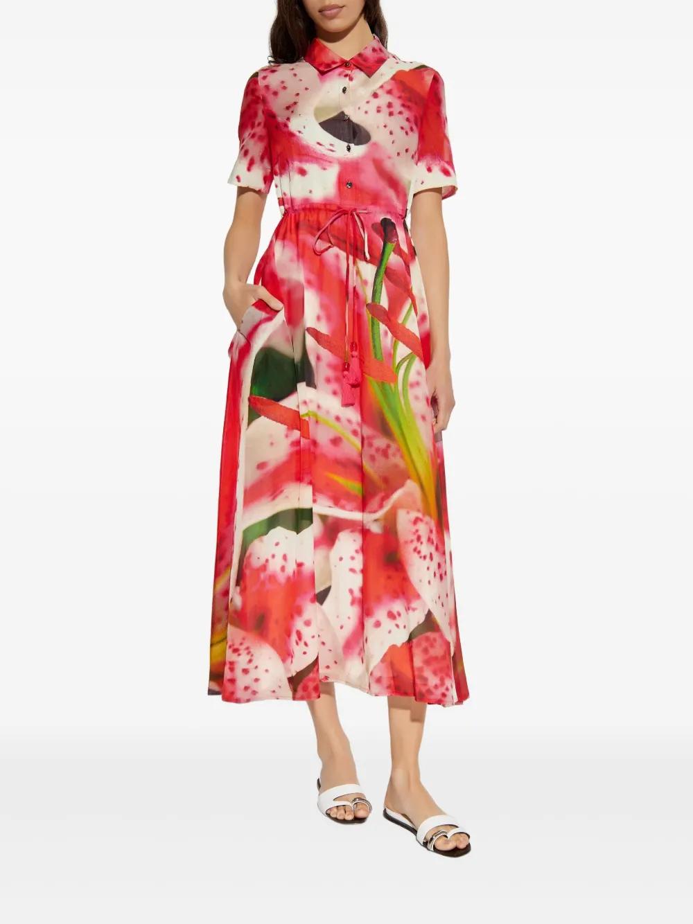 Tory Burch Mini-jurk met bloemenprint Roze