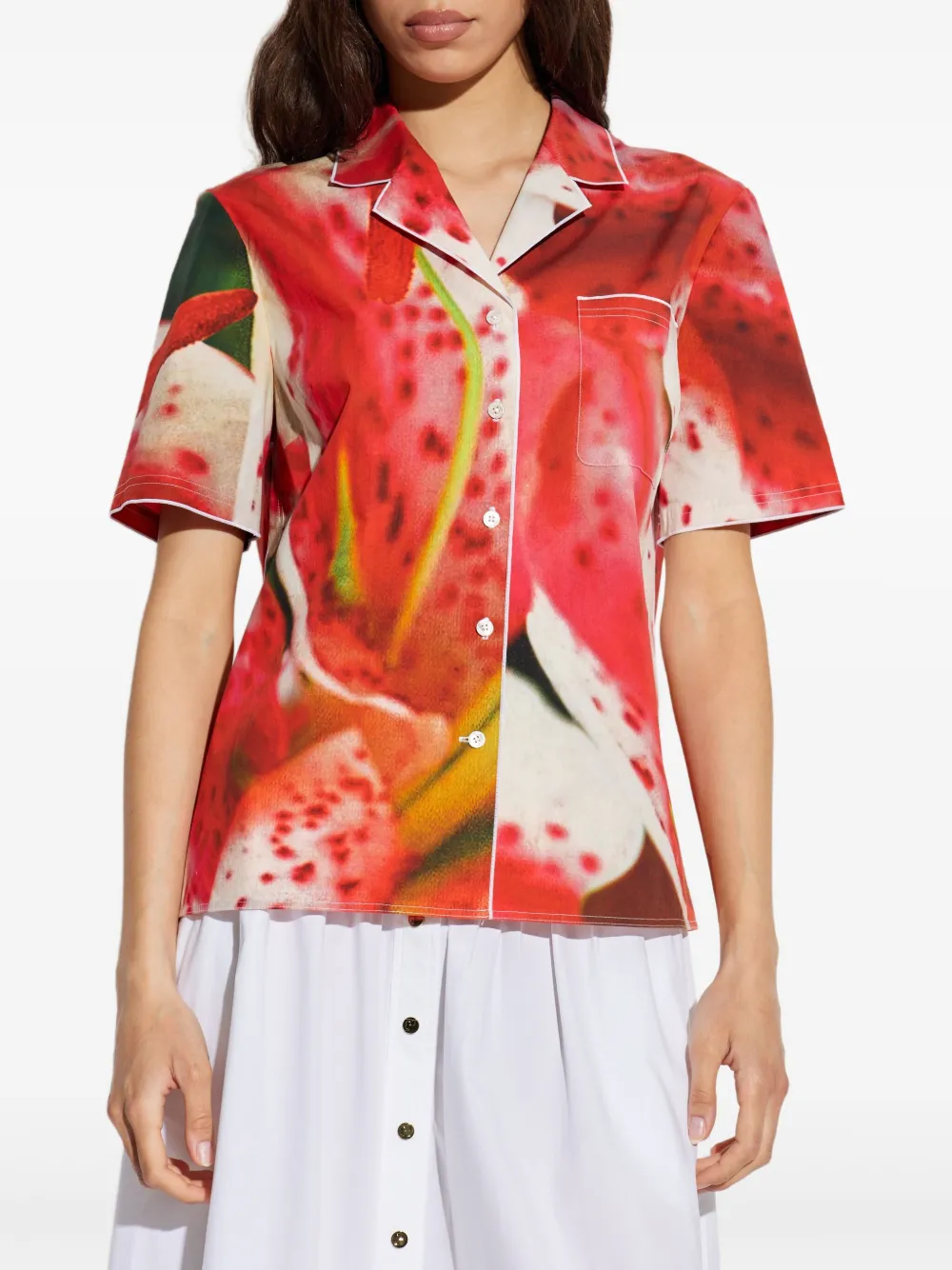 TORY BURCH FLORAL-PRINT SHIRT