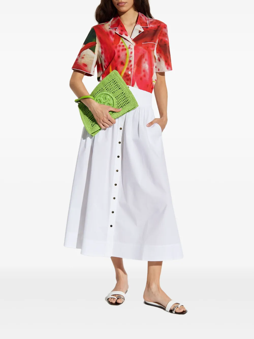 Tory Burch floral-print shirt - Roze