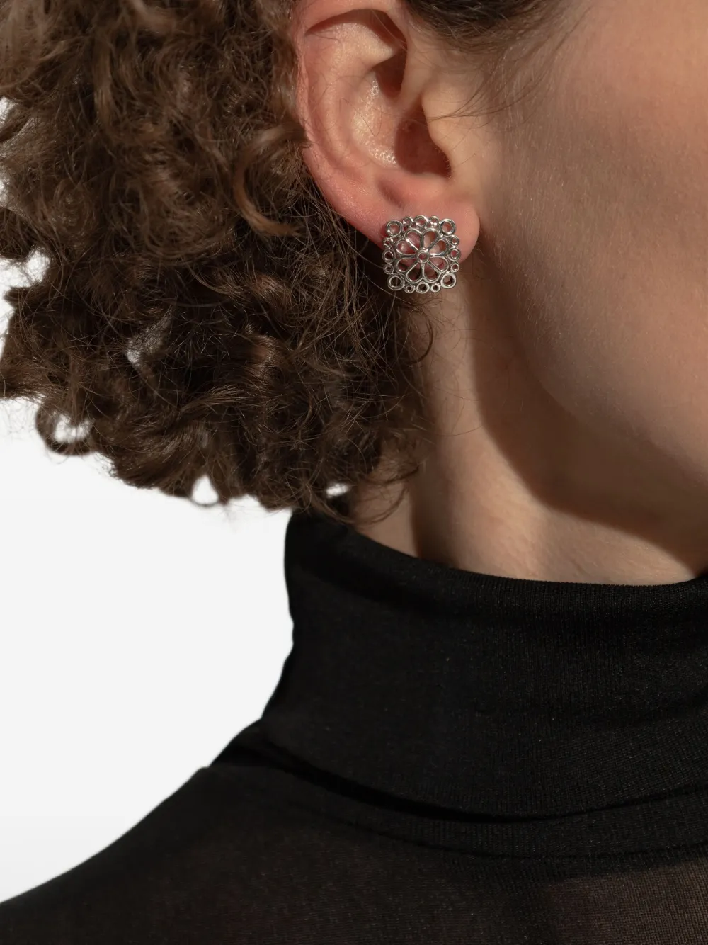 Kate Spade Flower Lace earrings - Zilver