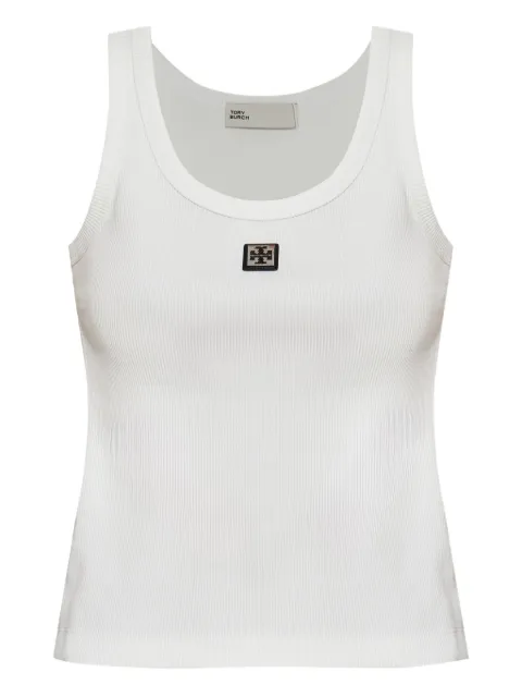 Tory Burch Trägershirt mit Logo-Patch