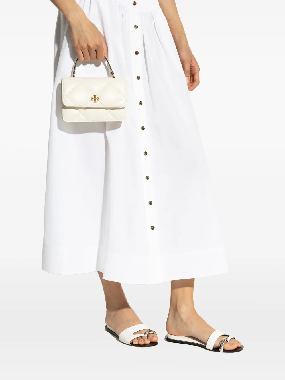 Tory Burch mini Kira tote bag - Wit