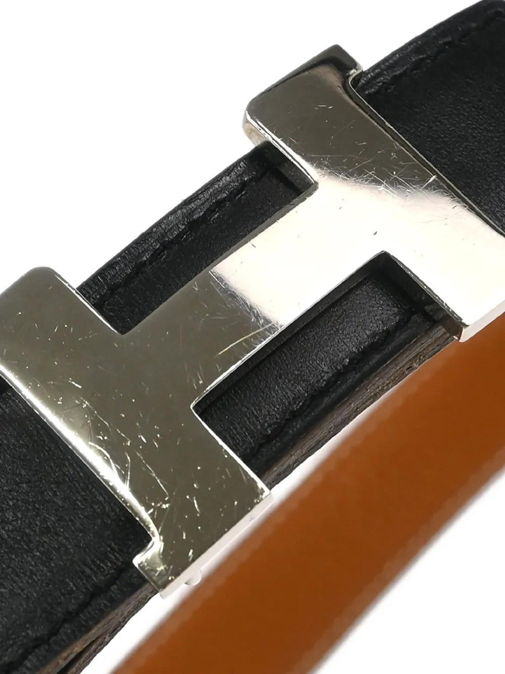 Hermès Pre-Owned 1999 Taurillon Clemence reversible belt | Image 2