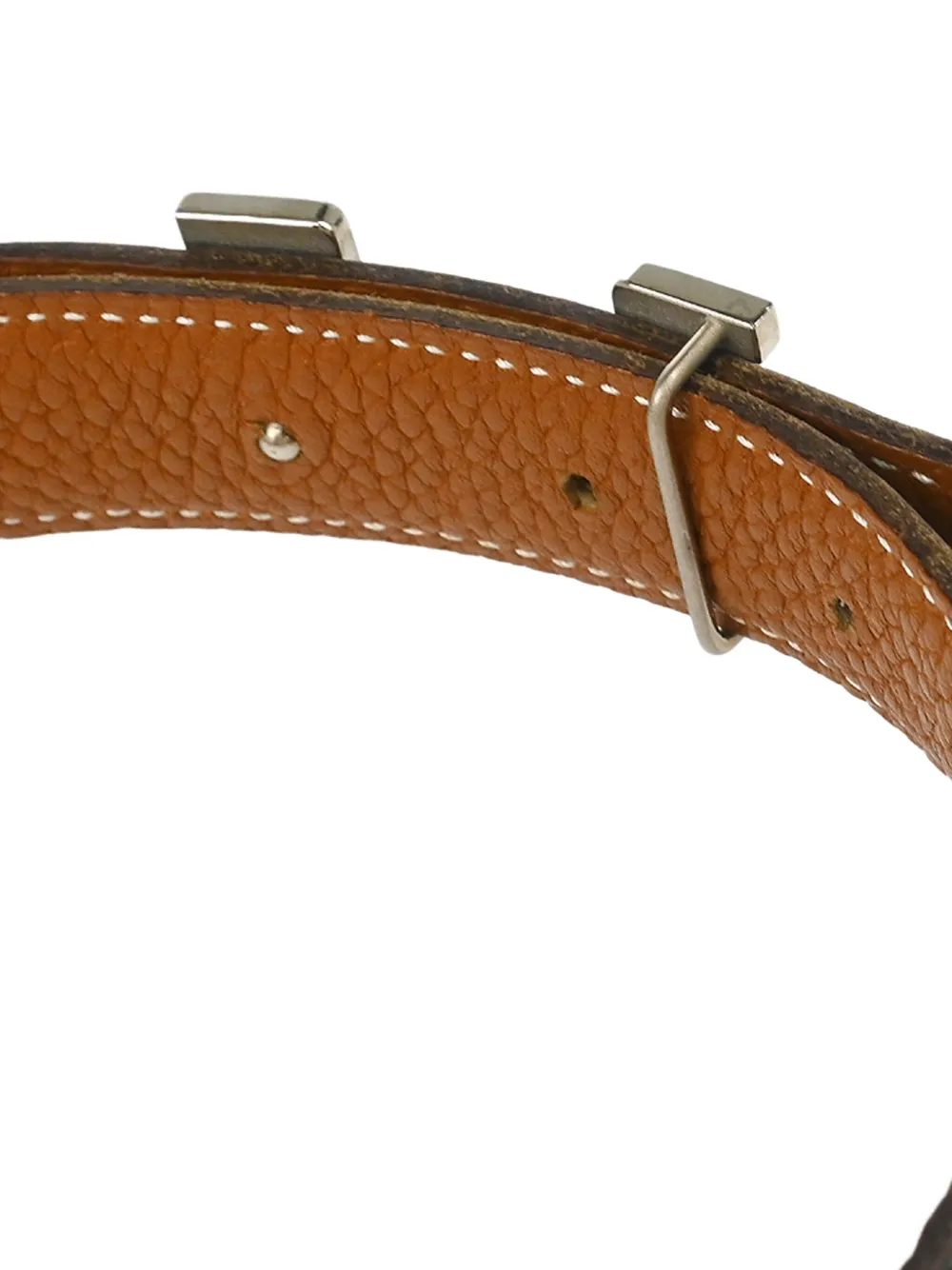 Pre-owned Hermes 1999 Taurillon Clemence Reversible Belt