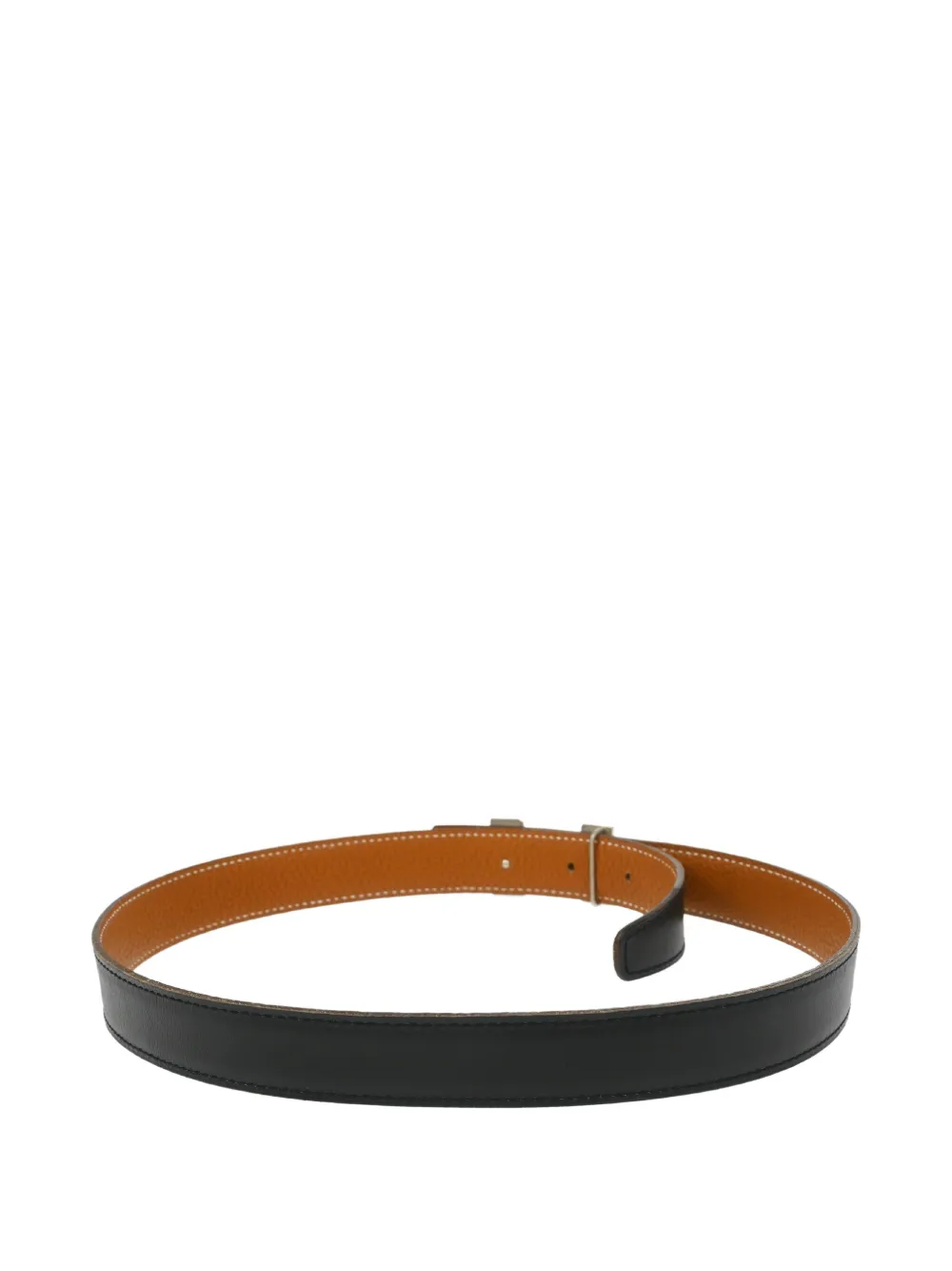 Pre-owned Hermes 1999 Taurillon Clemence Reversible Belt