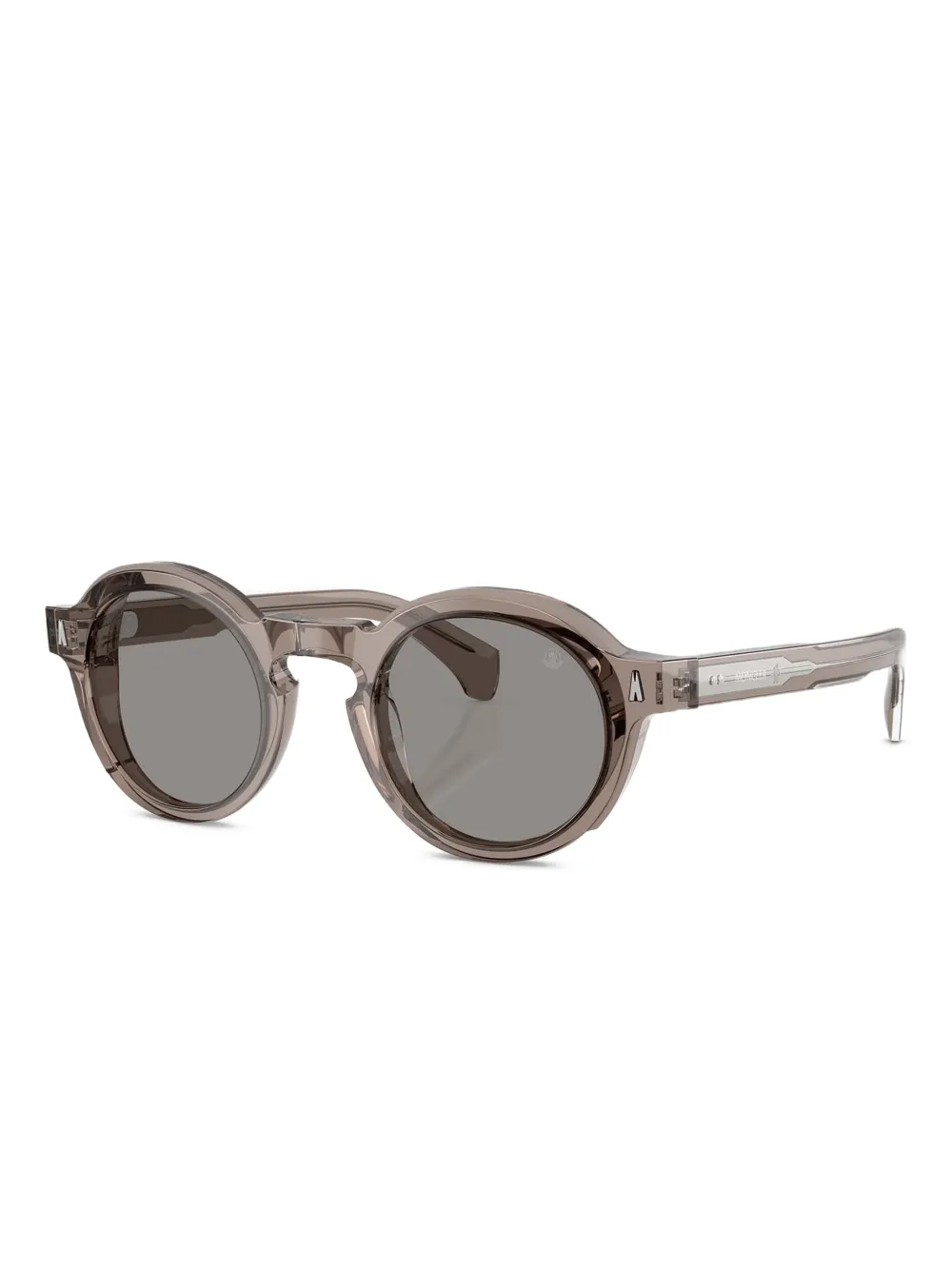 Moncler Eyewear Aurone zonnebril met rond montuur Grijs