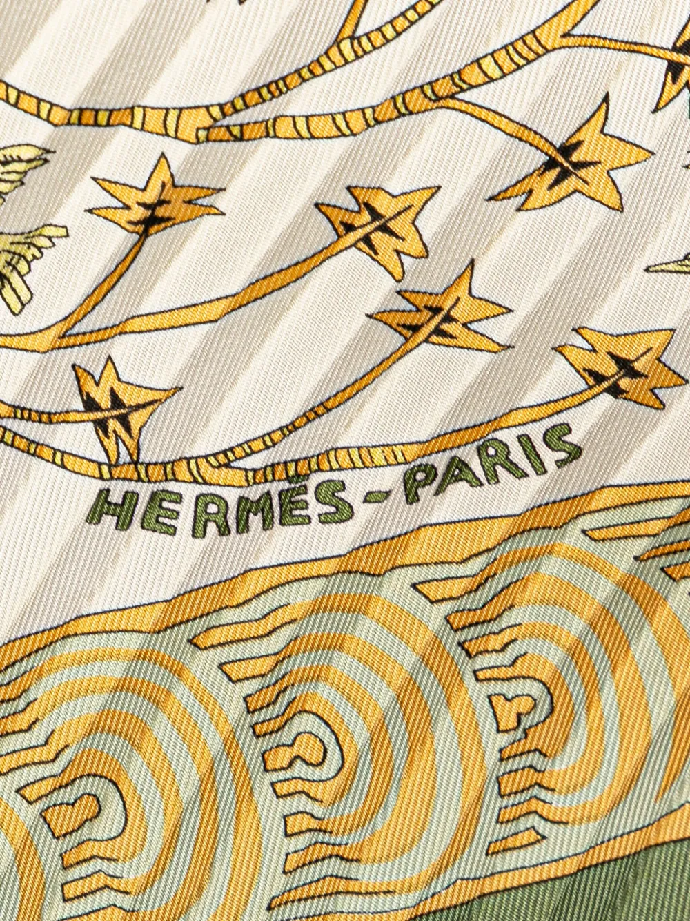 Hermès Pre-Owned وشاح 'لي ليجاند دو لاربر' حرير بكسرات من القرن الـ20 | Image 2