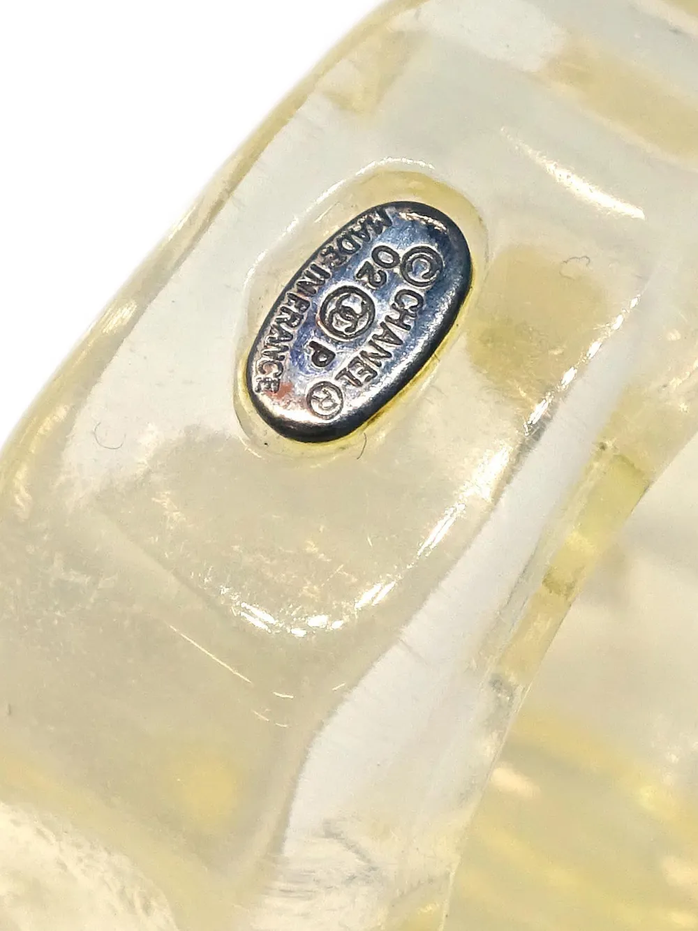 Pre-owned Chanel 2002 Cc Logo Ring