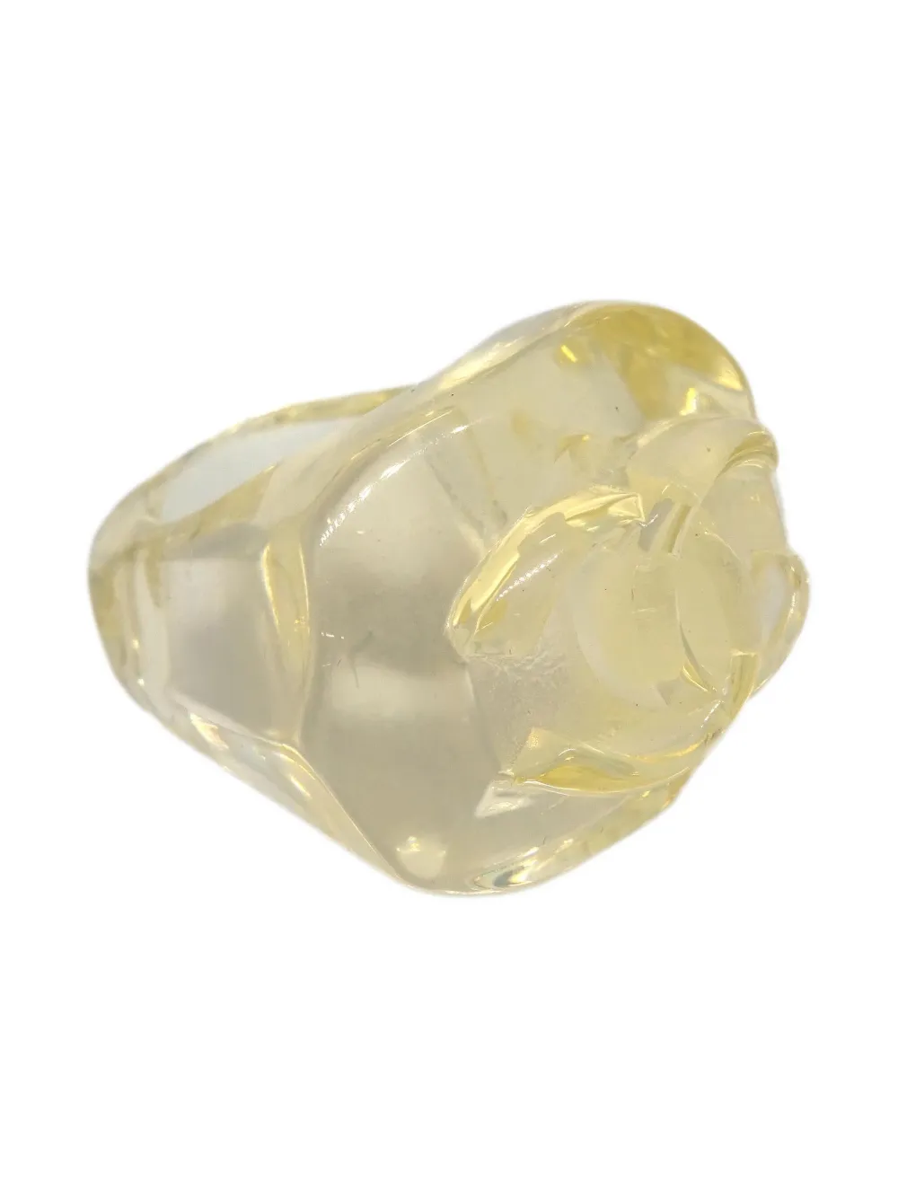 Pre-owned Chanel 2002 Cc Logo Ring