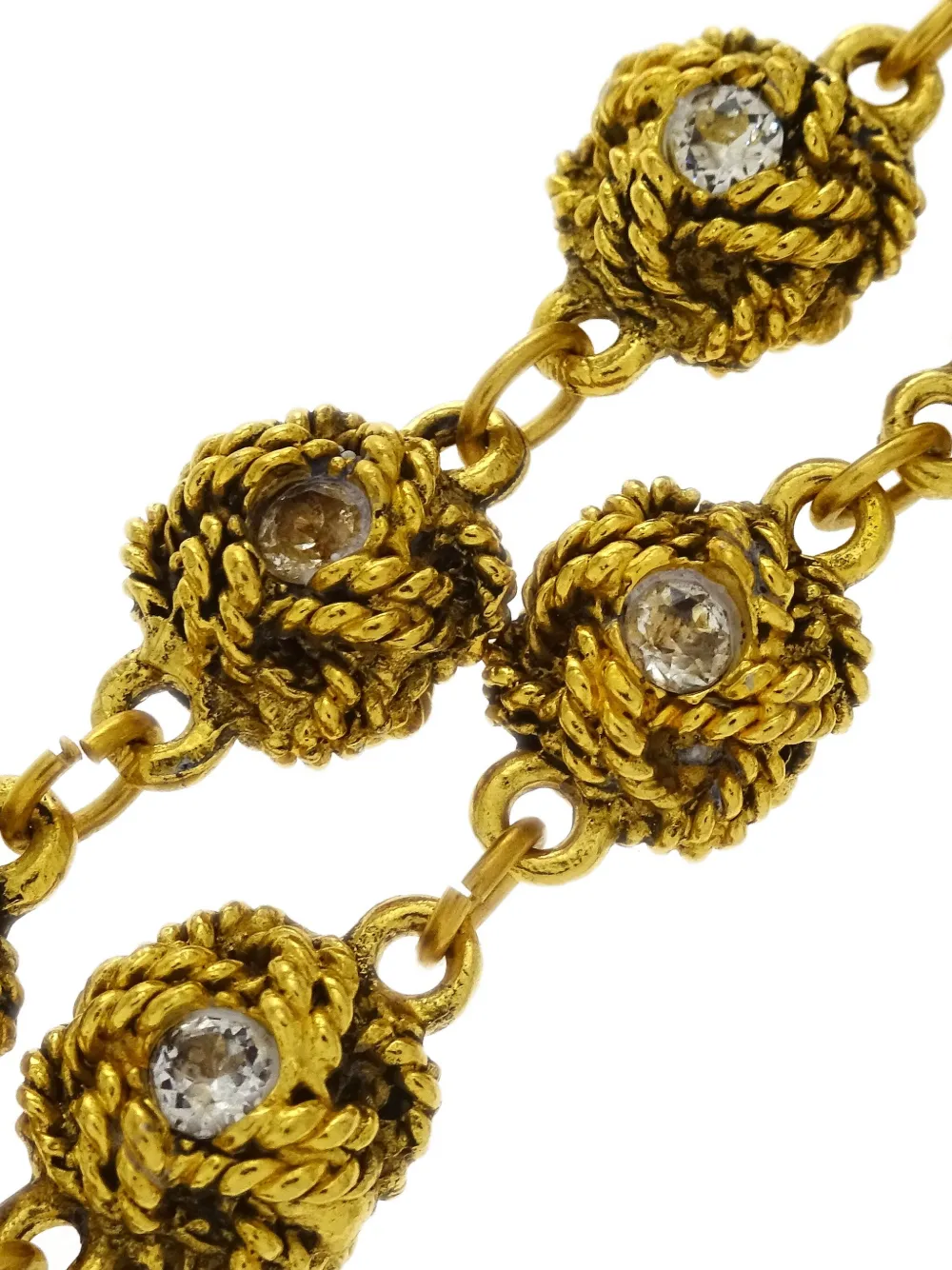 Pre-owned Chanel 1990-2000s Rhinestone-embellished Necklace