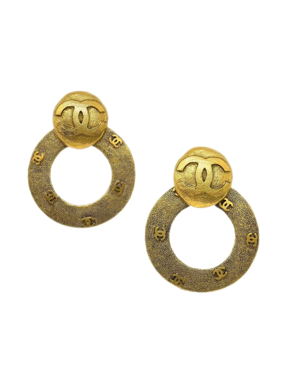 Pre-owned Chanel 1990-2000s Dangle Clip-on Earrings