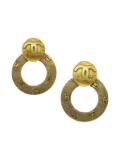 CHANEL Pre-Owned 1990-2000s dangle clip-on earrings - Gold