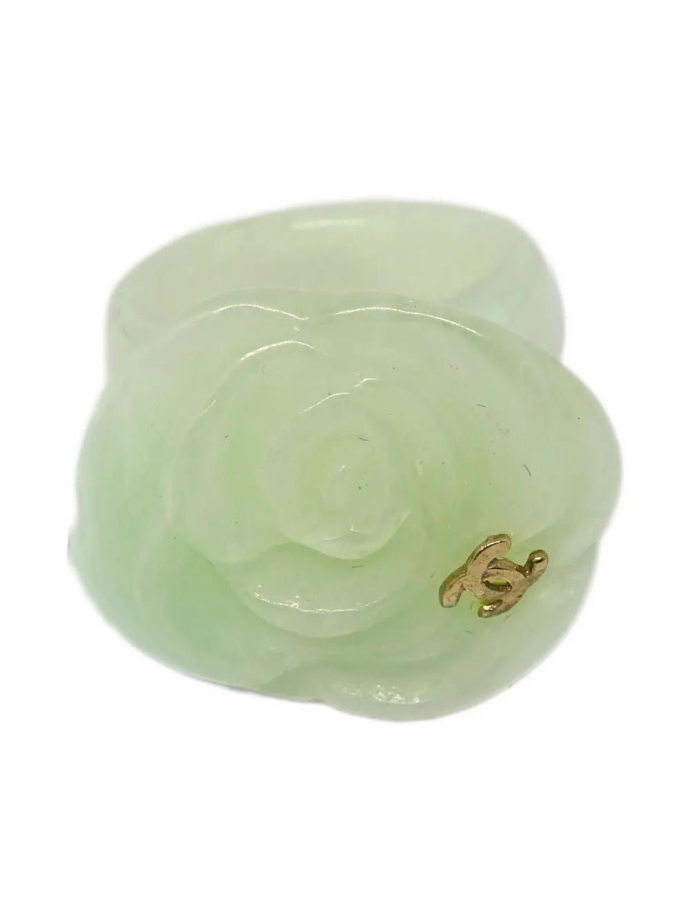 Pre-owned Chanel 2002 Camellia Ring