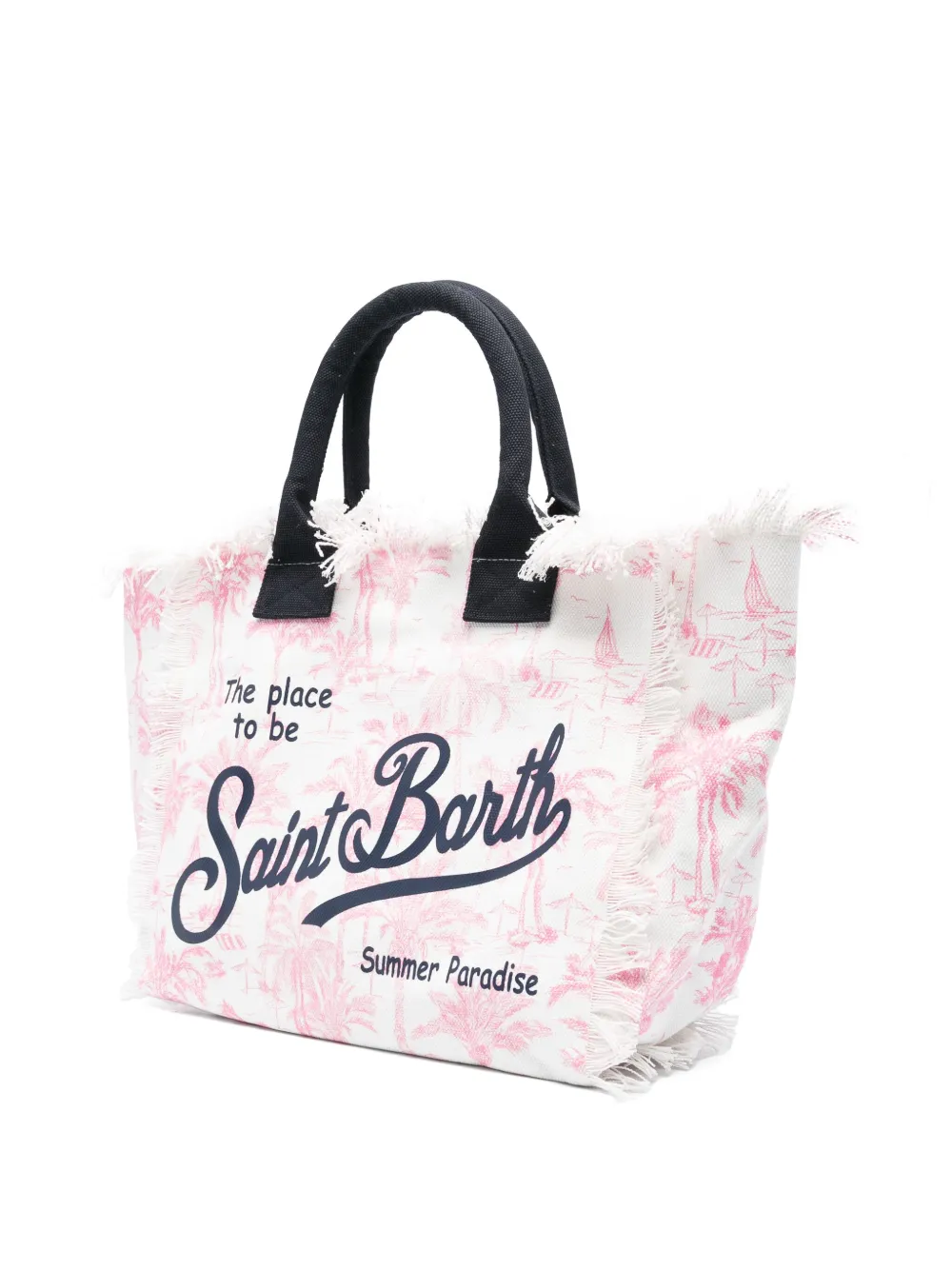MC2 Saint Barth Canvas Vanity strandtas - Wit