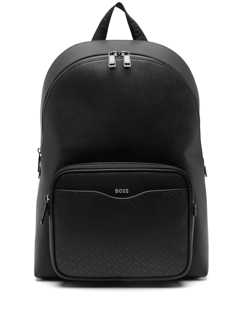 BOSS monogram-patterned backpack | Black | Image 1