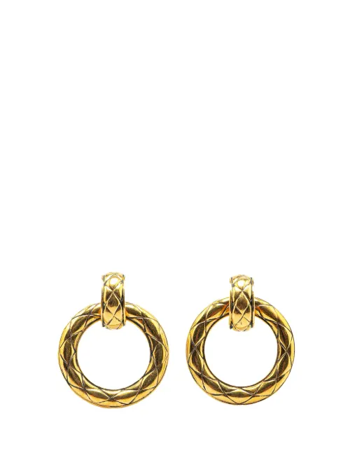 Boucles d'oreilles pendantes en plaqué à clip (1970-1980) - CHANEL Pre-Owned - Modalova
