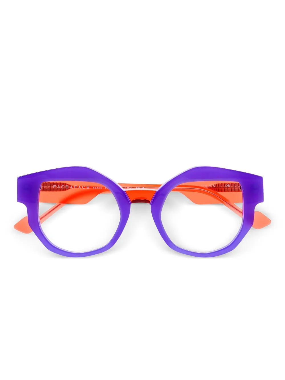 Face À Face round-frame glasses | Orange | Image 1