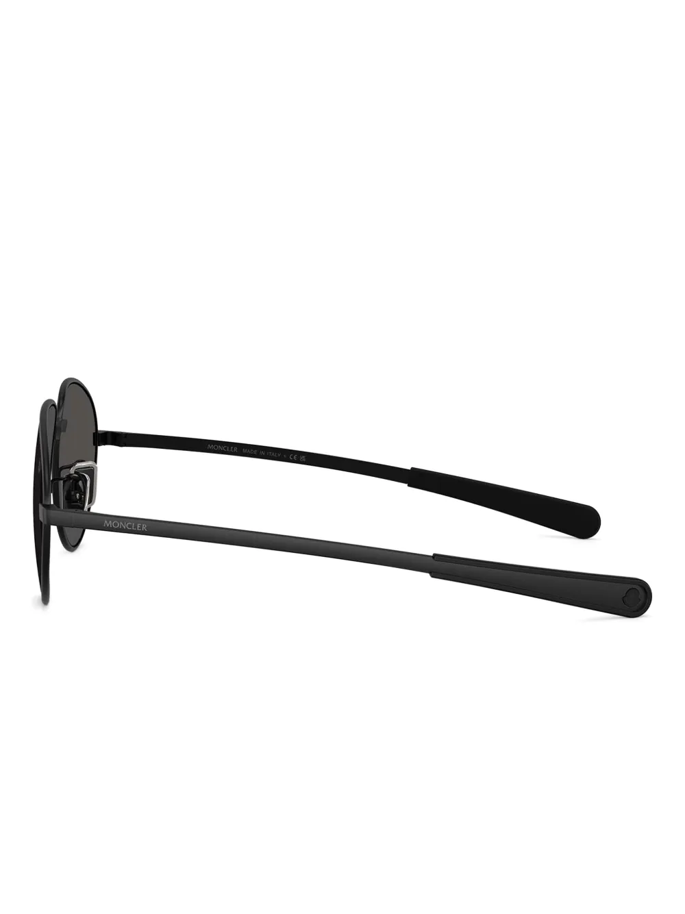 Moncler Eyewear Vizla zonnebril met ovalen montuur Zwart